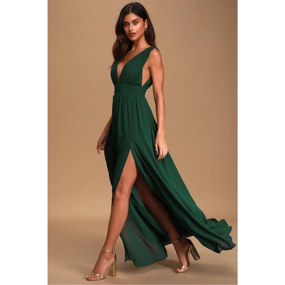 Lulus Dresses & Skirts - Lulus | Heavenly Hues Forest Green Maxi Dress